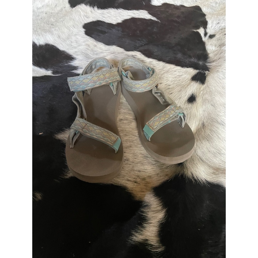 Teva Women's Original‎ Universal Miramar Fade Sage Multi Adjustable Sandals Sz 8
